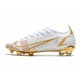 Nike Mercurial Vapor 14 Elite FG Chaussures Blanc Or