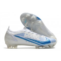 Nike Mercurial Vapor 14 Elite FG Chaussures Blanc Bleu