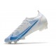 Nike Mercurial Vapor 14 Elite FG Chaussures Blanc Bleu