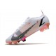 Nike Mercurial Vapor 14 Elite FG Chaussures Blanc Noir Rose