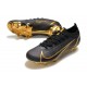 Nike Mercurial Vapor 14 Elite FG Chaussures Noir Or