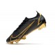 Nike Mercurial Vapor 14 Elite FG Chaussures Noir Or