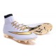 Nouvelles 2016 Nike Mercurial Superfly FG ACC Crampons Football Blanc Or