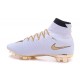 Nouvelles 2016 Nike Mercurial Superfly FG ACC Crampons Football Blanc Or
