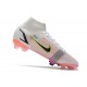 Nike Mercurial Superfly VIII Elite FG Blanc Noir Carmin Rose