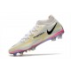 Nike Phantom GT2 Elite DF FG Blanc Noir Carmin Rose