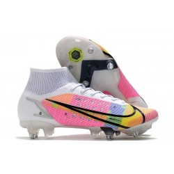 Nike Mercurial Superfly 8 Elite SG-Pro AC Blanc Multicolore