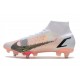 Nike Mercurial Superfly 8 Elite SG-Pro AC Blanc Noir Carmin Rose