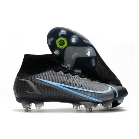 Nike Mercurial Superfly 8 Elite SG-Pro AC Noir Gris Acier