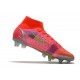 Nike Mercurial Superfly 8 Elite SG-Pro AC Rubis Argent Metallique