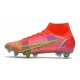 Nike Mercurial Superfly 8 Elite SG-Pro AC Rubis Argent Metallique