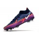 Nike Phantom GT2 Elite DF FG Bleu Marine Blanc Violet