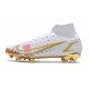 Nike Mercurial Superfly VIII Elite FG Blanc Or Rose