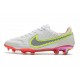 Nike Tiempo Legend 9 Elite FG Blanc Noir Carmin Rose Explosion