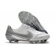 Chaussures Nike Tiempo Legend 9 Elite FG Blanc Gris