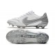 Chaussures Nike Tiempo Legend 9 Elite FG Blanc Gris