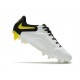 Chaussures Nike Tiempo Legend 9 Elite FG Blanc Gris Foncé Noir Jaune Strike