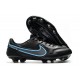 Chaussures Nike Tiempo Legend 9 Elite FG Noir Gris Acier